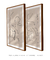 Conjunto 2 Quadros Decorativos Linhas Abstratas