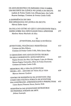 JANELA DA ESCUTA O ADOLESCENTE ESPECIALISTA DE SI E A TESSITURA DE UMA REDE SOB MEDIDA - comprar online