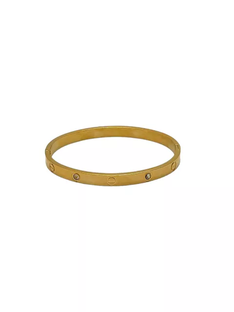 Bracelete Inspiração Cartier Dourado