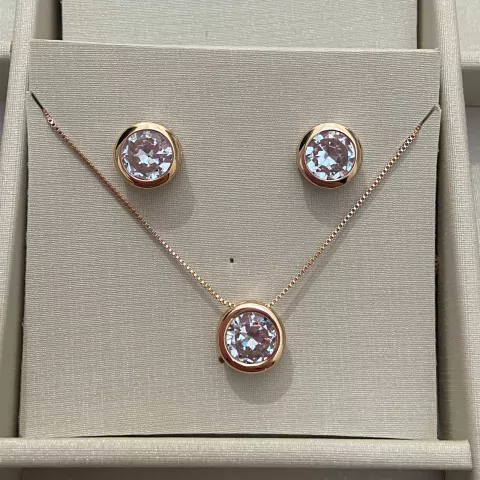 Conjunto Angel Redondo Dourado Zircônia