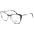 Óculos de Grau Feminino Gatinho Azul de Acetato. Modelo Royal