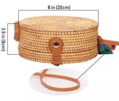 Imagem do Bolsa Redonda palha de Madeira