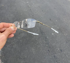 Armação Wingback Titanium Aros Flutuante 1.0 Prateado na internet