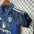 Kit Infantil Manchester United Away 24/25 Adidas - Azul escuro - Gabriel Baessa