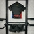 Kit Infantil Barcelona 24/25 - Preta com spotify em vermelho - loja online