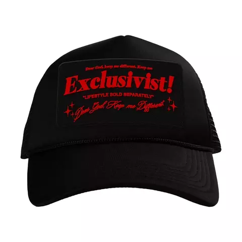 Boné trucker 1of1 exclusiviist “Red Summer” Black & Red