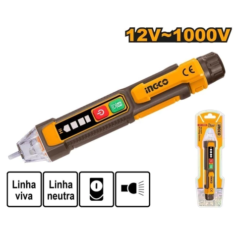 DETECTOR DE TENSÃO SEM CONTATO 12-1000V INGCO