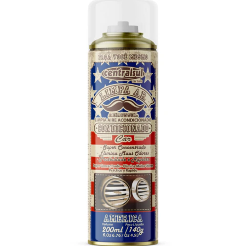 LIMPA AR CONDICIONADO AUTOMOTIVO 200ML AMERICA CENTRALSUL