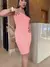 Vestido Tomara que Caia em Tricô Texturizado