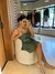 Vestido Boho Chic Curto com Babados Frontais e Amarração no Decote