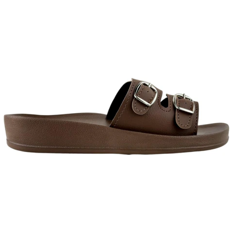 Chinelo Feminino Duas Regulagem Canoa Calc Facil Anatomico