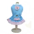 Vestido Flowers Poá Azul para Pets
