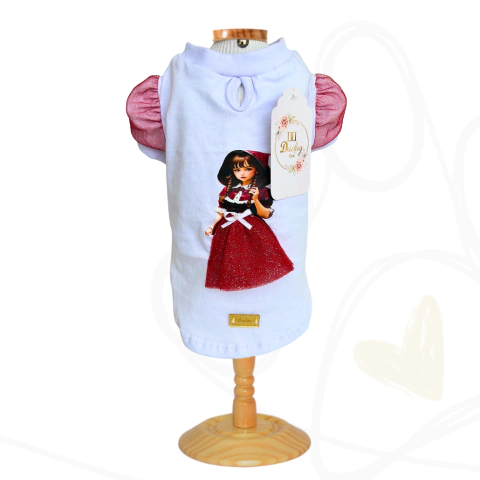 Baby Look Chapeuzinho Vermelho para Pets