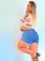 Short Desfiado 100% Jeans Sem Lycra - MARIAS MODA