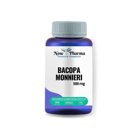 Bacopa Mannieri 500mg - 120 Capsulas Now Pharma