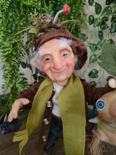 Gnomo com Bebê Mandrágora - comprar online