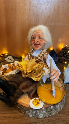 Bruxa da cozinha com cenário