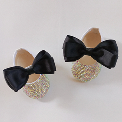 Sapatinho de cristal strass luxo - PRETO - comprar online