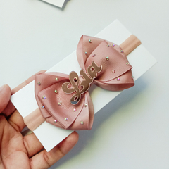 Laço luxo personalizado strass - Faixinha ou Presilha na internet