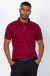 Camisa polo piquet confort básica marsala