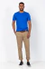 Camiseta básica em algodão azul royal na internet