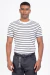 Camiseta listrada pier off white - comprar online