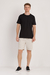 Bermuda pier casual em linho e algodão natural - Vitta
