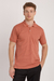 Polo texturizada terracota