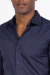 Camisa classic slim manga longa azul marinho - comprar online