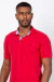 Polo piquet confort com detalhes vermelho - loja online