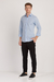 Camisa elástica slim tricoline com elastano lisa azul claro na internet