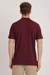 Camiseta henley piquet prime marsala - loja online