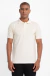 Camisa polo piquet confort básica off white