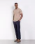 Polo tricot waffle bege - loja online