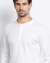 Camiseta henley canelada manga longa off white - comprar online