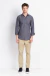 Camisa fio flame manga longa chumbo - loja online