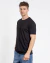 Camiseta básica em algodão preto na internet