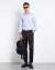 Camisa oxfordine slim manga longa azul claro - comprar online