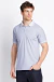 Polo winter com frisos azul - Vitta