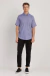 Camisa mc oxfordine regular azul na internet