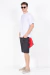 Camiseta boxy fit suedine egípcio branco - loja online