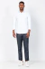 Calça de alfaiataria classic azul marinho