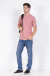 Camiseta básica em algodão rosa - comprar online