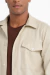 Camisa overshirt em sarja areia - Vitta