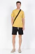 Camiseta básica em algodão amarelo - comprar online