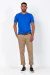 Camiseta básica em algodão azul royal na internet