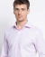 Camisa oxfordine slim manga longa rosa na internet