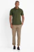 Camisa polo piquet confort básica verde militar - comprar online