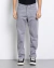 Calça canvas reta cinza