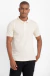Camisa polo piquet confort básica off white - loja online